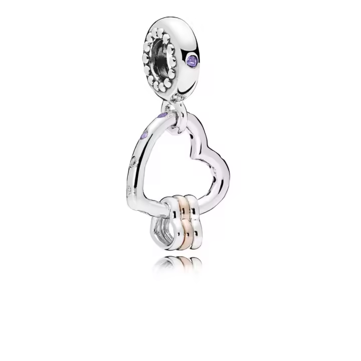 Abalorio Colgante Pandora 787247NLCMX mujer plata Circonitas Rose Reflejos de Amor - 1