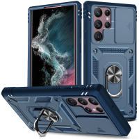Funda Protectora 360 Grados Para Samsung Galaxy S24 S23 Ultra S22 plus S21 S23FE Note20 Ultra A54 A14 Con Cámara Slider Magnética Antisuciedad Antideslizante Doble Capa - details 15