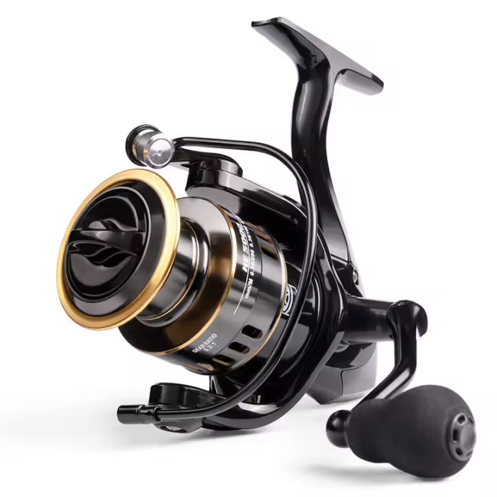 Carrete De Pesca 7000 Capacidad De Bobina 5.2:1 Ratio Accesorios De Equipo De Pesca En Piscina Pequeña Metal Izquierdo - 1