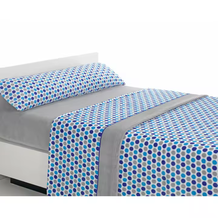 SABANALIA - Juego de sábana de coralina Happy (Disponible en varios tamaños y colores) - Máximo confort y protección contra el frío - 240 grs/m² - 100 % Microfibra de Poliéster - 1