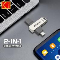 Kodak K273OTGUSB Memoria USB 3.2 Alta Velocidad 32GB 256GB Para Almacenamiento De Teléfonos Móviles Y Computadoras - details 1