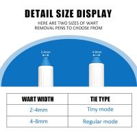 Kit removedor de etiquetas de piel para coche, dispositivo de eliminación de verrugas para cara, cuello y cuerpo, seguro, sin dolor, 2-4mm + 4-8mm - details 4