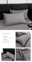Funda De Cojín Decorativa Estilo Envelope 2pcs/1pc Color Blanco Gris Caqui Sólido Para Hogar Y Cuerpo Tamaño 48x74cm - details 4