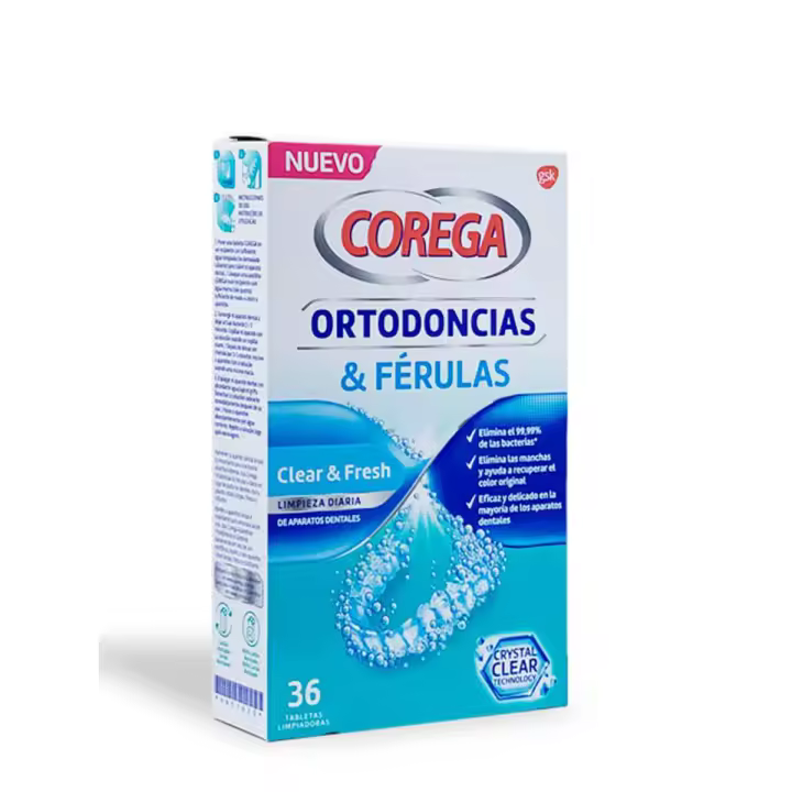 Corega ortodoncias & férulas 36 tabletas - 1