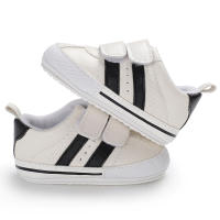 Zapatillas Deportivas Clásicas Para Bebés Con Estampado De Rayas Antideslizantes Material Suave Y Cómodo Suela De Terciopelo Unisex Para Niños Y Niñas Zapatos De Primeros Pasos - details 4