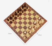 Ajedrez Magnético Clásico Con Tablero Plegable Para Niños Y Adultos Madera Juego De Tablero Regalo Para Navidad Cumpleaños Año Nuevo - details 1