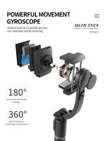 Roreta 2023 Gimbal Estabilizador De Selfie Plegable Con Trípode Inalámbrico Y Botón De Bluetooth Para IOS Android Monopod De Aluminio - details 3