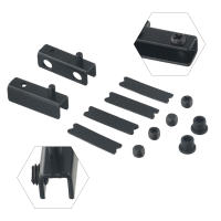 Juego De Bisagras De Puerta De Vidrio En Acero Inoxidable Resistente Al Rusticidad Para Perilla De Rotación En Esquina - details 16