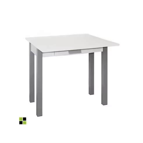 Momma Home Mesa de Cocina HENA Metal MDF 80x40/80x76 Cm Raíz Mesas de Comedor - 1