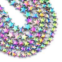Cuentas De Estrella De Cinco Puntos De Hematita Azul Y Dorado Color Morado Natural Para La Creación De Joyería Pulseras Y Collares DIY - details 12