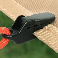 Clips De Tenda Pesada Para Camping Con Dientes Antideslizantes Y Diseño Antiviento Accesorio De Tenda Con Correa Para Refugio De Tarp Outdoor Survival - details 0