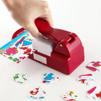 Máquina De Rompecabezas Jigsaw Creativa Para Fotos Y Cuadros Roja/Green Cortadora De Puzles DIY Para Niños Herramienta Manual Para Puzles De 4x6" - details 1