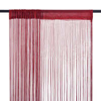 vidaXL Cortina de Flecos para Puerta 2 Piezas 140x250 cm Tela Estor Hilos Color Azul,  Beige,  Blanco y mas - details 3