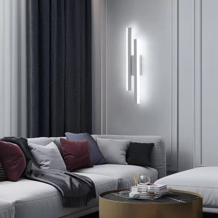 ZVD Apliques de Pared Interior Moderna, Lámpara de Pared LED de 16W y 1800LM, Para Dormitorio, Estudio, Comedor, Pasillo y Escalera - 1