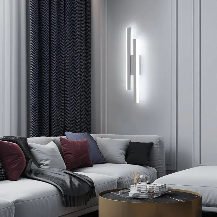 Apliques de Pared Interior Moderna, Lámpara de Pared LED de 16W y 1800LM, Para Dormitorio, Estudio, Comedor, Pasillo y Escalera - 1