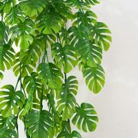 Planta Artificial De Monstera Colgante Falsa Con Hojas De Palma Y Hierba De Iva Para Decoración De Exposiciones Y Jardines - details 4