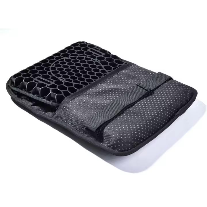 Almohadilla De Silla De Motocicleta Gel Honeycomb Malla 3D Cómoda Absorbente De Choque Alivio De Presión Transpirable - 1