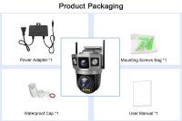 Cámara IP Exterior 4G Con Lente Dual 6K 12MP CCTV Visión Nocturna Color Audio Seguimiento Automático 3 Pantallas Inalámbrica - details 3