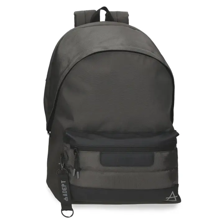 Mochila porta ordenador Adept Dmas dos compartimentos 44cm antracita - 1