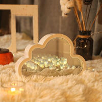 Lámpara De Noche En Forma De Tulipán DIY Nube Espejo Decoración Para Habitación De Niña Marco De Fotos Luz De Lectura Para Cama Regalos De Navidad - details 10