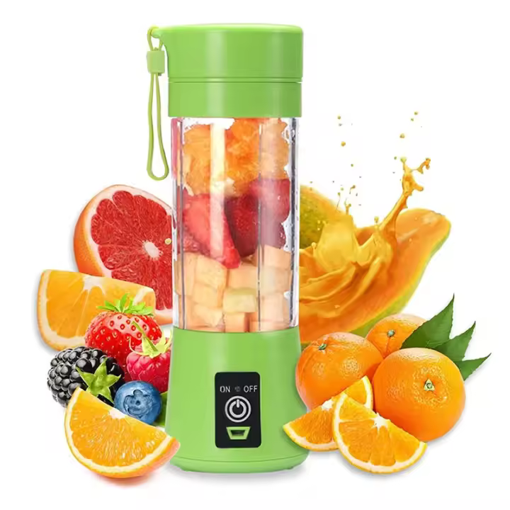 Licuadora Portátil, Taza Exprimidora de Batidos, Mini Licuadora Personal para Batidos, Powerful Exprimidor de Frutas Portatil de Viajes en Casa Recargable por USB - 1