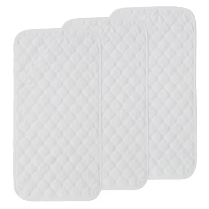 3Pcs Almohadillas De Cambio Impermeables Para Bebé Algodón De Bambú Reutilizables Y Lavables Regalo De Ropa Para Recién Nacidos - 1