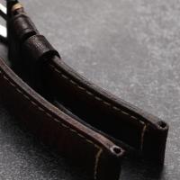 Correa De Cuero Genuino Italiano Para Hombres Vintage Hecha a Mano 20 22 24 26MM Compatible Con PAM111 441 Pulsera Suave De Cuero - details 4