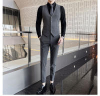 Traje De Boda Invernal Con Rayas Tres Piezas Vestido Y Pantalones Moda Negocios Atractivo Traje Casual Para Celebraciones - details 9