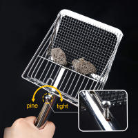 Shovel De Basura Para Gatos De Acero Inoxidable Con Mango De Madera Fácil De Lavar Resistente Al Rusticidad Herramienta De Limpieza Del Lodo Para Gatos Apto Para Gatitos - details 2