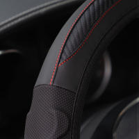 Cubierta De Volante De Silicona Estéreo Cuero Carbono Fibra Adecuada Para 14.5-15 Pulgadas Accesorios De Coche Sin Anillo Interior - details 8