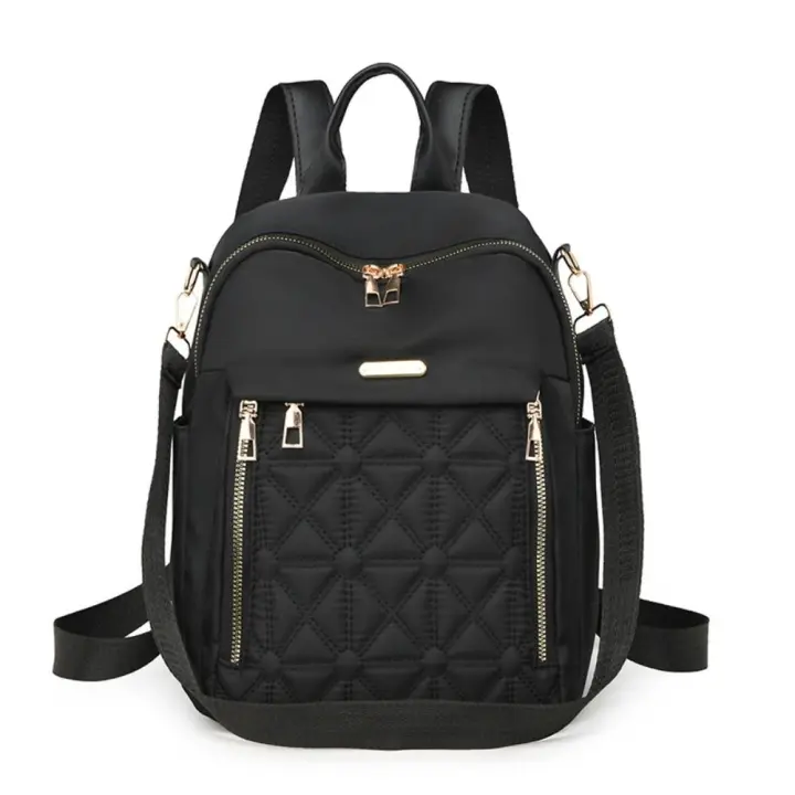 Mochila De Nylon Moda Multifuncional Gran Capacidad Para Estudiantes Mochila De Hombro Para Mujer Material Principal Denim Lining De Poliéster - 1