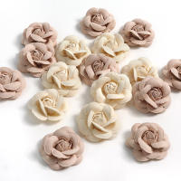 5Pcs Cabezas De Flores Rosa Artificiales Para Decoración De Hogar Boda DIY Wreath Accesorios Para Scrapbook Flores Falsas De Seda Para Aniversario Baño De Muybridal - details 4