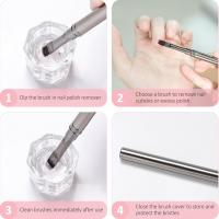 Cepillos De Limpieza Para Uñas Con Cabeza Angular Redonda Resistente Al Acrílico Para Eliminación De Cutículas Y Limpieza De Manicura - details 6