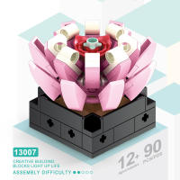 Juego De Bloques De Diamante 3D De Suculentas En Maceta Modelo Decorativo Para Mesa Juguete Creativo Y Relajante Para Adultos - details 6