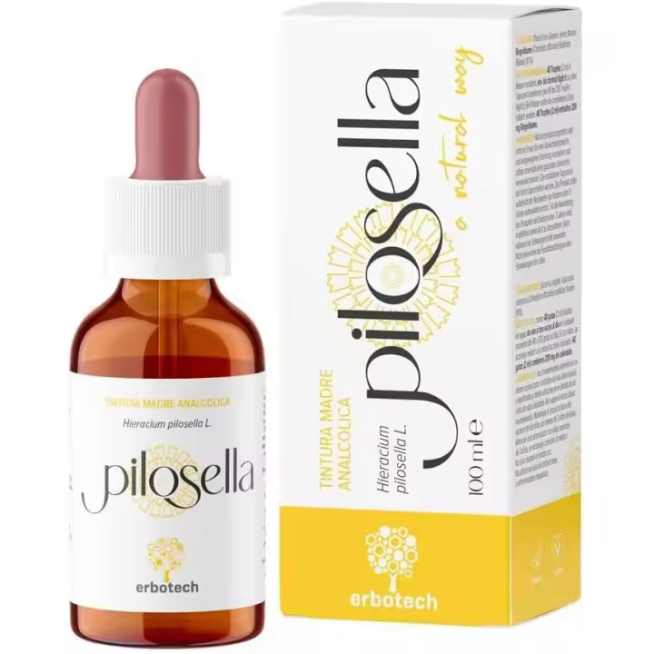 Erbotech, Teñido Madre de Pilosella, 100ml, Suplementos Alimenticio, Extra Glicérico Vegetal, Dinture Madre en Gotas, No Alcohólicas, Vegano y Sin GMO, Made in Italy - 1