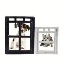 Puerta De Malla Para Mascotas Plástica Cerrable Para Perros Y Gatos Prueba De Mosquitos Seguridad Con Velo De Gato Para Ventanas Puerta De Albergue Para Mascotas - details 14