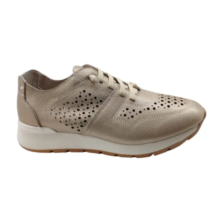 Flex zapato piel confort para mujer 320 color oro - 1