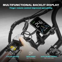 Bicicleta eléctrica Fafrees F20 Master, neumáticos de aire de 20*4.0 pulgadas, motor trasero de 500 W, velocidad máxima de 25 km/h, batería Samsung de 48 V 22,5 Ah, rango de 140-160 km, frenos de disco hidráulicos, cuadro de fibra de carbono - Negro - details 5