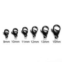 25Pcs Abrazaderas De Langosta De Acero Inoxidable Dorado Negro Para Fabricación De Joyas Accesorios Para Collares Y Pulseras DIY Tamaños 9/10/11/12/13/15MM - details 0