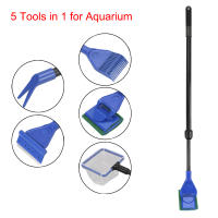 Juego De Limpieza Para Acuario 5 En 1 Herramientas Ajustables Para Limpiador De Tanque De Acuario Material Plástico - details 9