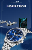 Reloj Automático Para Hombre WellyMerck WM166 Estilo Clásico Acero Inoxidable Cristal De Zafiro Resistente Al Agua Marcas Arábigas Luminiscencia - details 1