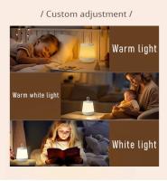 Lámpara De Mesa Portátil LED Recargable Impermeable Para Camping Luz Nocturna Dimmable Multi-function Touch Bedside Lamp - details 7