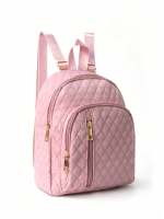 Mochila De Viaje Unisexa Con Cierre De Cremallera Y Tela Cuadriculada En 3 Capas Para Niñas Escuela Dormitorio Uso Diario - details 7