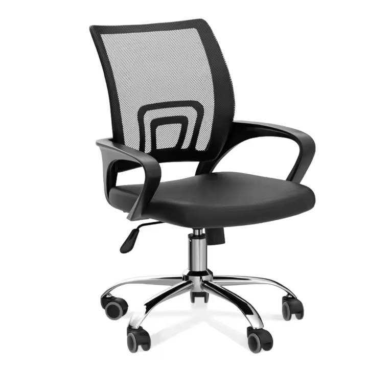 DASCK - Silla de Oficina Silla de Malla Altura Ajustable para Trabajo Silla Escritorio Ergonómica Giratoria Posición reclinable hasta 125º - 1