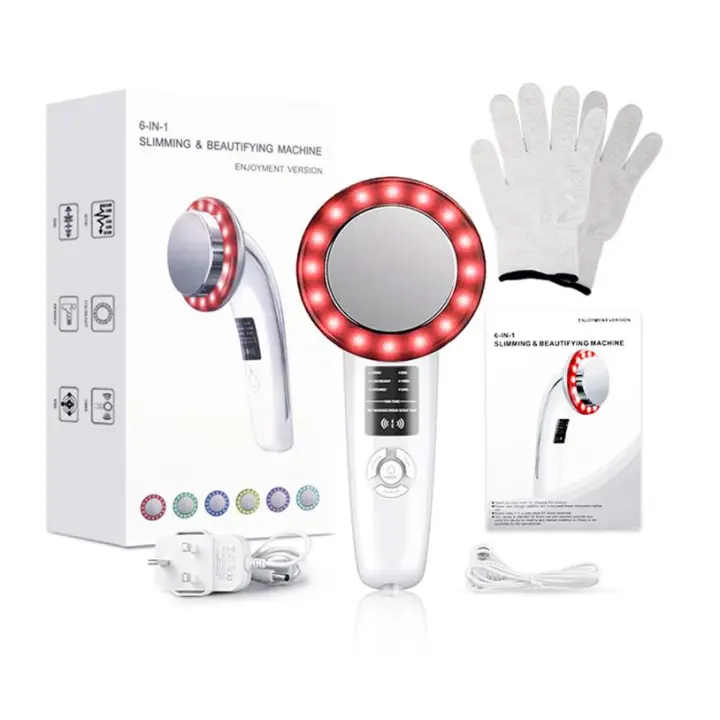 Masajeador Corporal anticelulitis 6 en 1, cavitación ultrasónica para adelgazar, pérdida de peso, quemador de Grasa EMS, cuidado Limpio DE LA cuero, estiramiento - 1