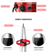Taladro Eléctrico Inalámbrico Para Arte De Uñas Con Conector USB Set De Remoción De Esmalte Pulidora De Uñas De Bajo Ruido - details 3