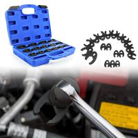 Juego De Llaves De Cabeza De Cuervo Metrิกo 15 Piezas 3/8" 1/2" 8mm a 24mm Llaves Abiertas Para Eliminación De Tornillos De Rescate De Coche - details 4