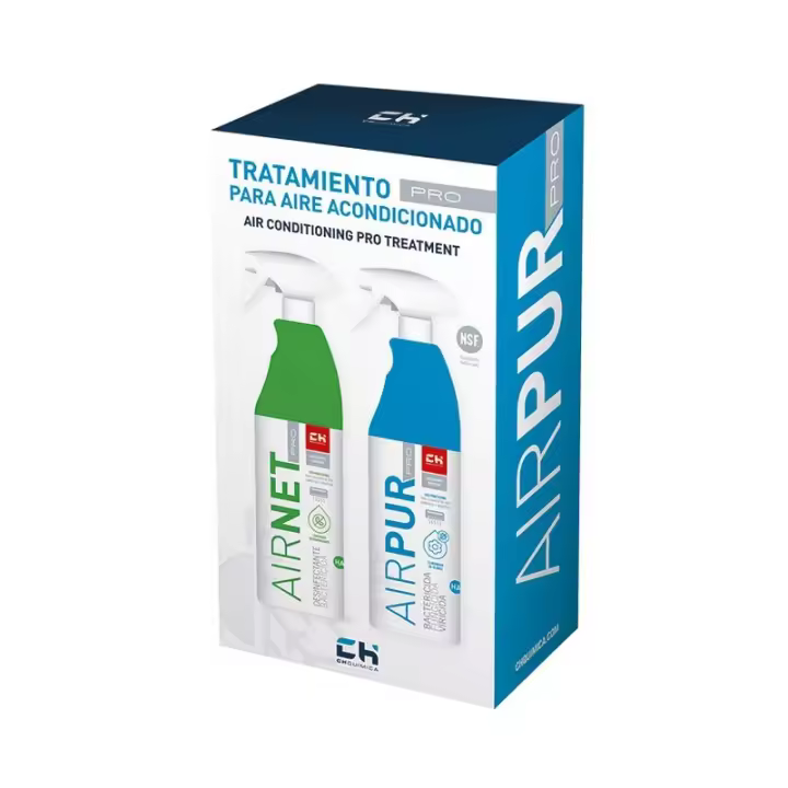 KIT LIMPIADOR AIREACONDICIONADO AIRNET+AIRPUR (BOTELLAS 750 ml) CH QUIMICA - 1
