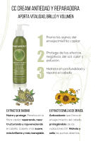 Naturtint CC Cream Antiedad sin sulfatos ni siliconas. Mascarilla Capilar Sin Aclarado. Pelo Seco y Dañado. Reparación. Hidratación. Fuerza y Volumen. 96% Ingredientes Naturales. Apto Método Curly.  200ml - details 1