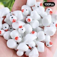 100 Pcs Ornamentos De Resina De Pato Cartoon Brillantes Al Aire Libre Decoraciones Para El Hogar Y Escritorio Regalos Creativos - details 9